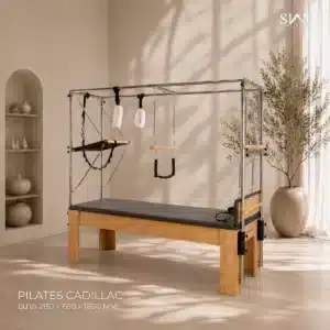 อุปกรณ์พิลาทิสคาดิลแลค Pilates Cadillac ใช้สำหรับฝึกความยืดหยุ่น ความแข็งแรง การทรงตัว (ไม้ยางพาราประสาน)