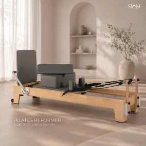 เครื่องพิลาทิสรีฟอร์เมอร์ pilates reformer อุปกรณ์พิลาทิสฝึกความยืดหยุ่น (ไม้ยางประสาน)