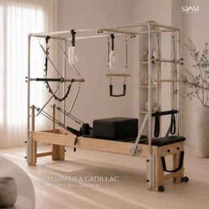 อุปกรณ์พิลาทิสคาดิลแลค Pilates Cadillac ใช้สำหรับฝึกความยืดหยุ่น ความแข็งแรง การทรงตัว (ไม้ยางพาราประสาน)